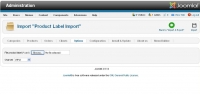Product Label Import CSV